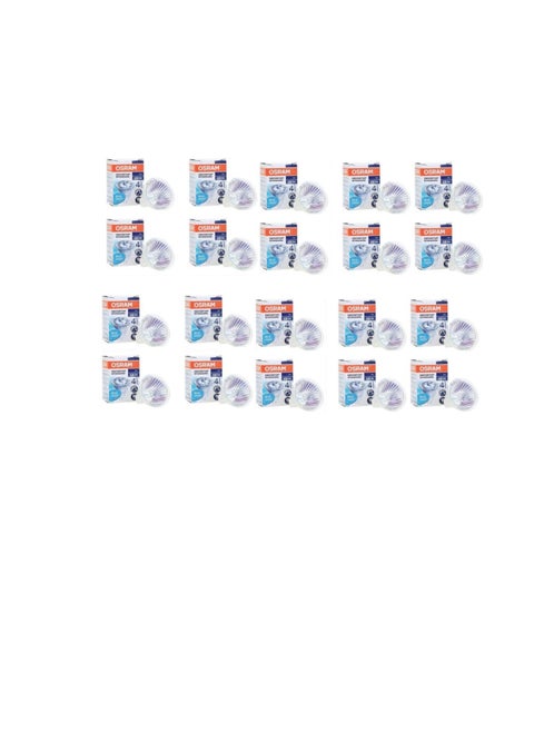 OSRAM 12V GU5.3 50W Standard Circular Halogen Bulb - Pack of 20 pcs - Made in Germany