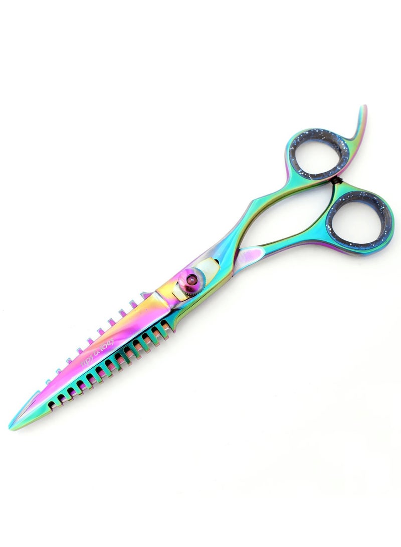 Tips&Toes Professional Double Edged Hair Salon Stylist Barber Thinning Shears Scissors High-Performance Japanese-Steel Haircutting Shears for Extreme Precision Cutting, Trimming, Barbering, salon - Image 1