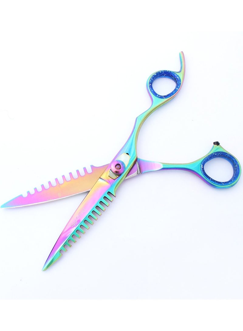 Tips&Toes Professional Double Edged Hair Salon Stylist Barber Thinning Shears Scissors High-Performance Japanese-Steel Haircutting Shears for Extreme Precision Cutting, Trimming, Barbering, salon - Image 2