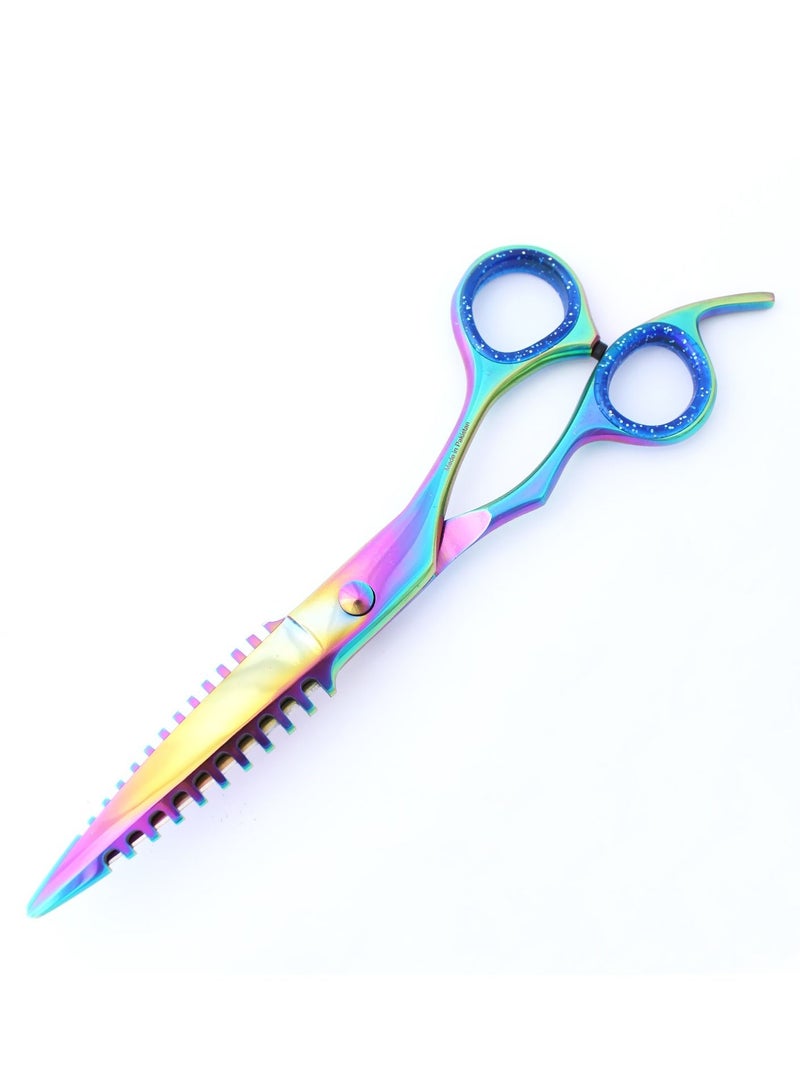 Tips&Toes Professional Double Edged Hair Salon Stylist Barber Thinning Shears Scissors High-Performance Japanese-Steel Haircutting Shears for Extreme Precision Cutting, Trimming, Barbering, salon - Image 3