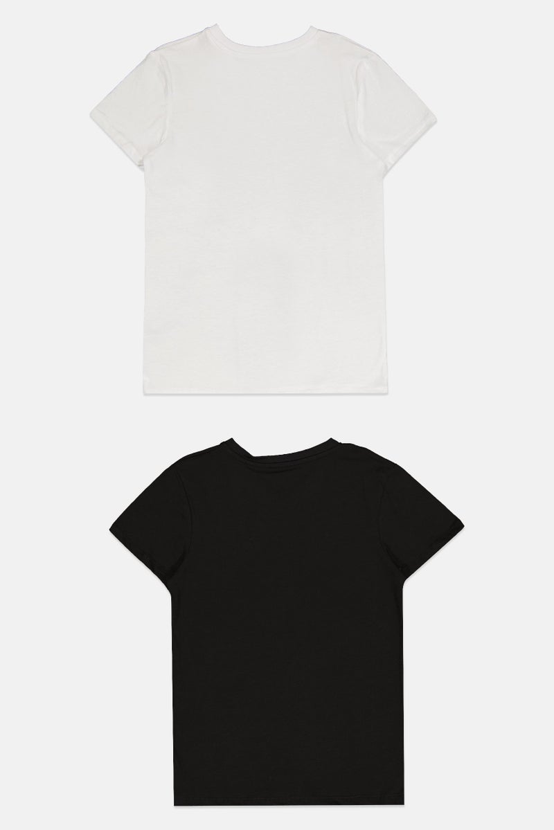 English Laundry Kids Boy 3 Pcs V-Neck Short Sleeves Solid T-Shirt, Multicolor - Image 3