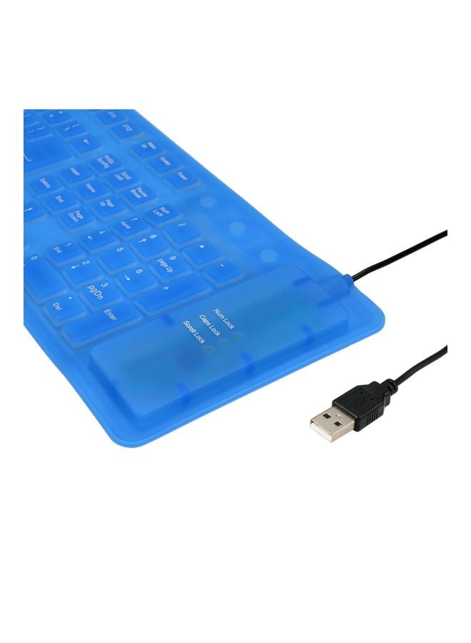 docooler Flexible USB Keyboard Blue - Image 5
