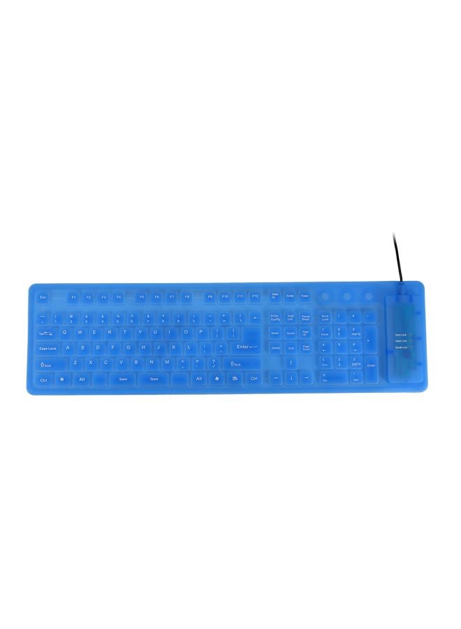 docooler Flexible USB Keyboard Blue - Image 3
