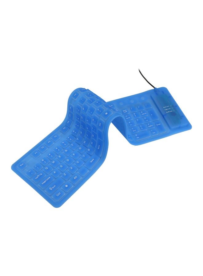 docooler Flexible USB Keyboard Blue - Image 4