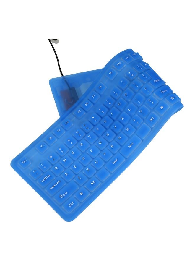 docooler Flexible USB Keyboard Blue - Image 2