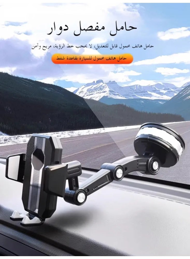 Heavy-Duty Truck/Bus Phone Holder - Shockproof Rotating Silicone Grip - Image 5