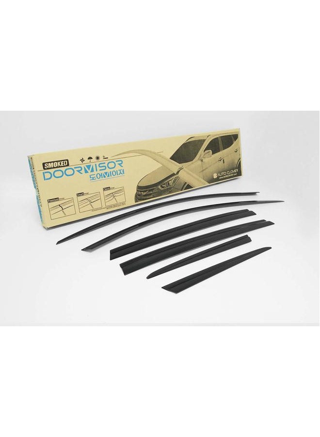 AUTO CLOVER Side Window Deflectors 6pcs for 2021 2022 Hyundai Santa Fe - Image 3