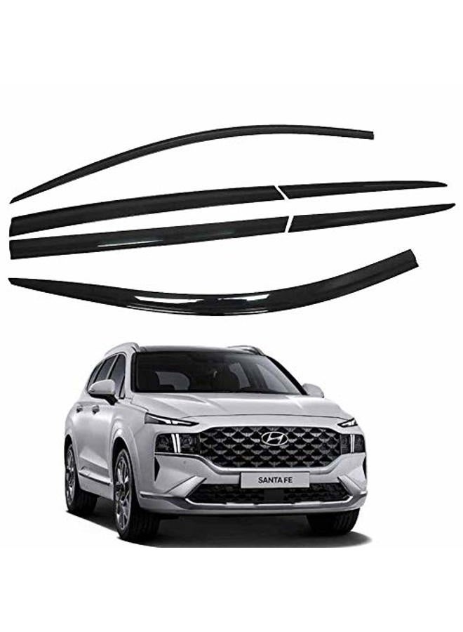 AUTO CLOVER Side Window Deflectors 6pcs for 2021 2022 Hyundai Santa Fe - Image 1