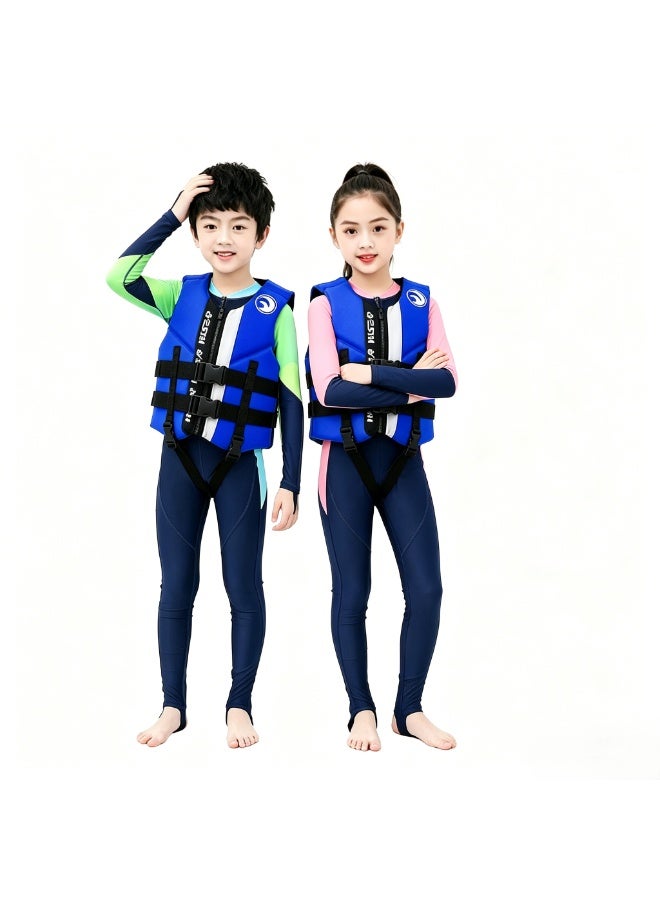 Hisea Children's Water Sports Vest Life Jacket Blue - Image 1
