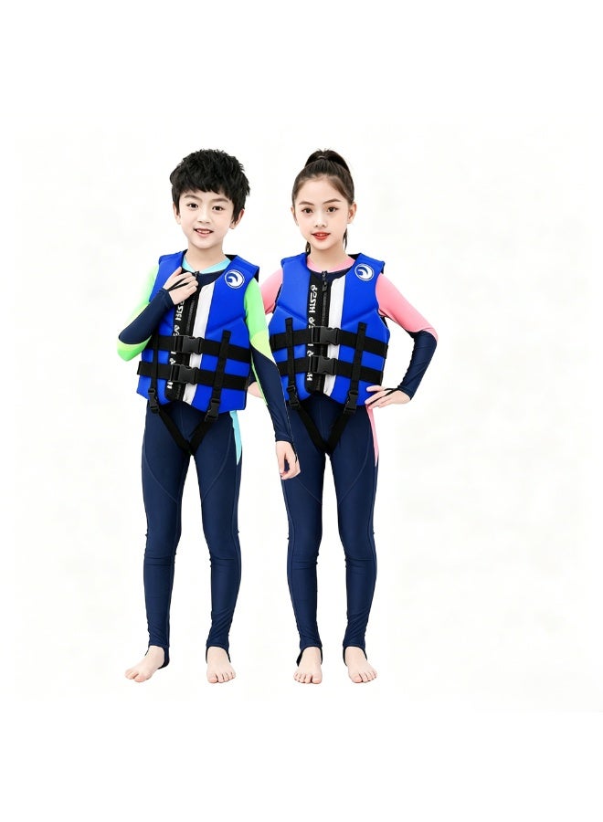 Hisea Children's Water Sports Vest Life Jacket Blue - Image 2