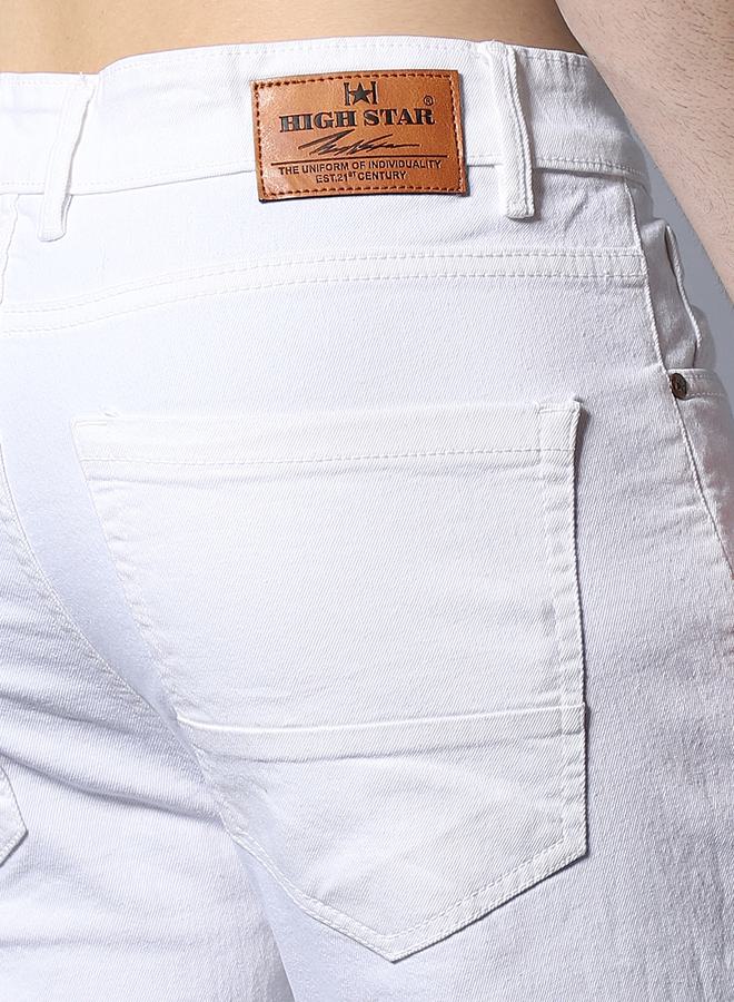 HIGH STAR Low Rise Solid Jeans with Pockets by Styli - Image 4