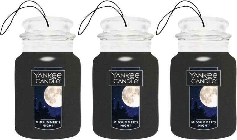 YANKEE CANDLE حزمة مكافأة يانكي كاندل لجرة السيارة - ليلة منتصف الصيف (حزمة من 3) - Image 1