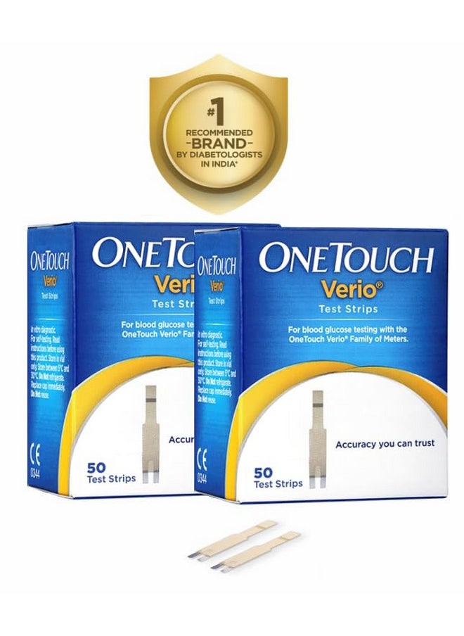 ONETOUCH Verio Test Strip 50S (Pack Of 2) 