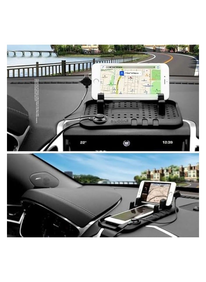 erorex Multi-Functional Car Navigation Mobile USB Charger and Phone Anti-Slip Mat for Land Rover Discovery 2 3 4 and Freelander 1  - Image 1