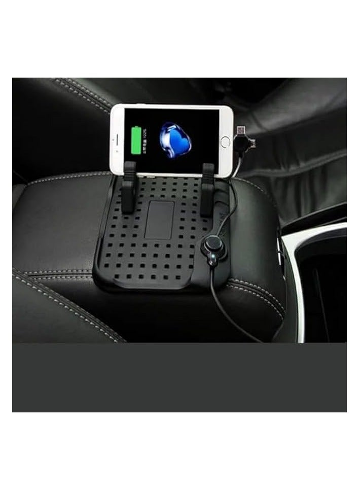 erorex Multi-Functional Car Navigation Mobile USB Charger and Phone Anti-Slip Mat for Land Rover Discovery 2 3 4 and Freelander 1  - Image 3