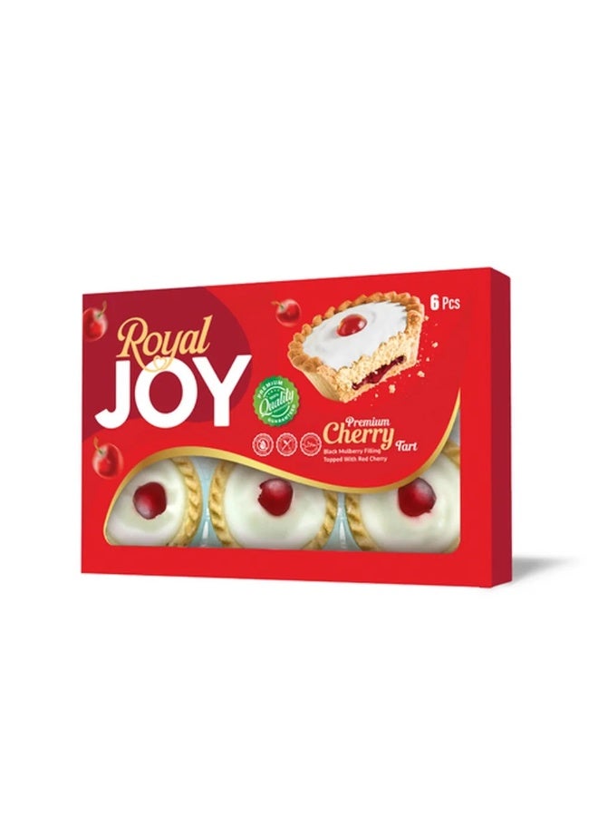 Royal Joy Premium Cherry Tarts with Rich Black Mulberry Filling- 6pcs