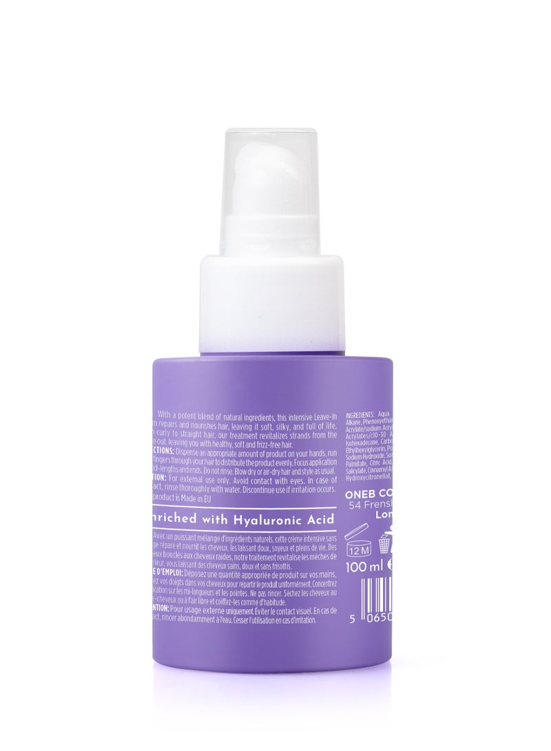 1B Luxelock Leave-In Cream 100ml | Hyaluronic Acid Hair Treatment for Dry, Frizzy & Damaged Hair | Intense Nourishment & Repair | Silky Smooth Finish | Suitable for All Hair Types - Image 2