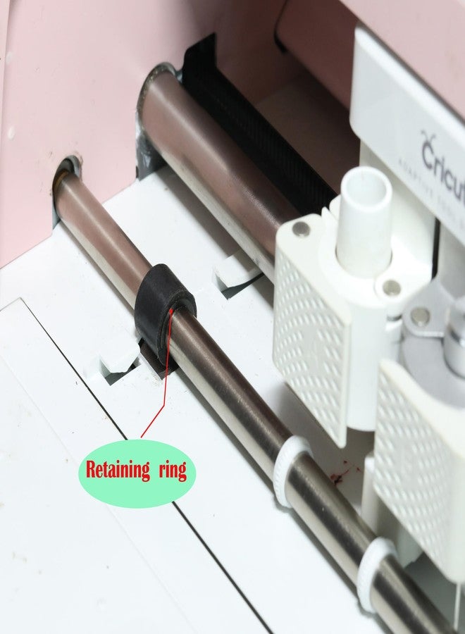 Crvicv Retaining Clip Rings Compatible with Cricut Maker and Explore air, Keep Rubber Roller Wheel from Moving, Rubber Roller Resolution for Cricut Maker [12 pcs] - Image 3