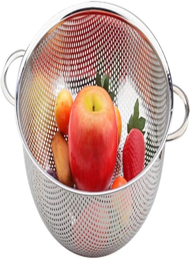 Falshruti Rice Bowl Stainless Steel Filter Colander Fruit Vegetable Washing Baskets Strainer Drainer with Handle Kitchen Tools - Image 1