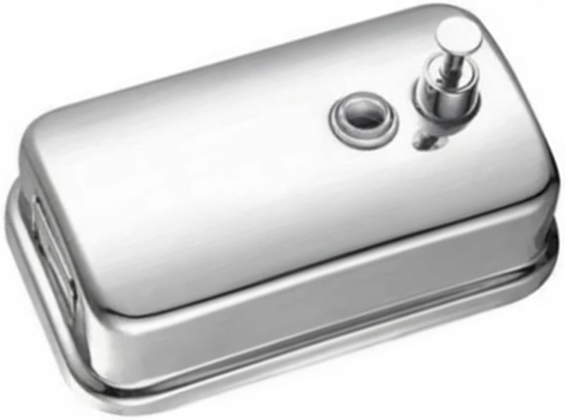 Stainless Steel 800ml Wall Mount Commercial Liquid, with Press Open Cover, Stylish, for Home and Business - Image 1