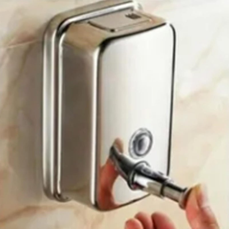 Stainless Steel 800ml Wall Mount Commercial Liquid, with Press Open Cover, Stylish, for Home and Business - Image 5
