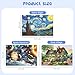 LOSFPVR 234Piece Mini Puzzles for Adults Kids 6 x 4 Small Puzzles 3 Pack Starry Night Astronaut Dusk Village Theo Klein Capsule Tube - Image 2