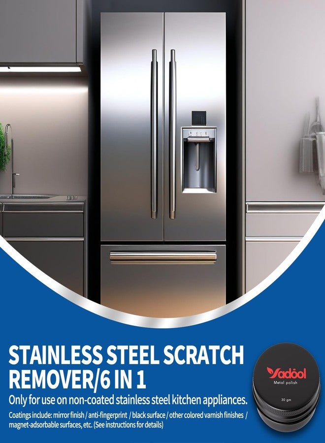 Yadool Stainless Steel Scratch Remover Kit, Suitable for Sinks & Appliances Scratch Repair & Polish, Used for Non-Coated Stainless Steel & Easily Remove Rust, Discoloration - Image 2
