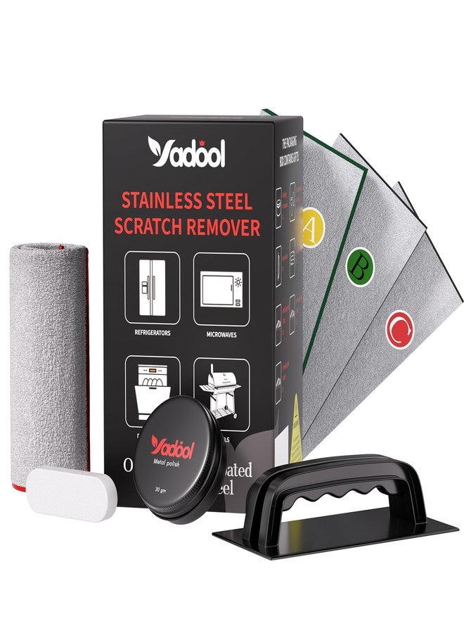 Yadool Stainless Steel Scratch Remover Kit, Suitable for Sinks & Appliances Scratch Repair & Polish, Used for Non-Coated Stainless Steel & Easily Remove Rust, Discoloration - Image 1