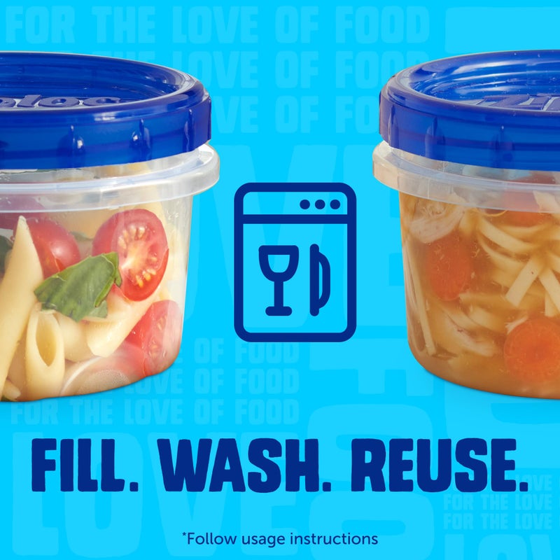 Ziploc Brand Twist n Loc Food Storage Containers, Leak Resistant Design, Medium Round, 6 count - Image 4