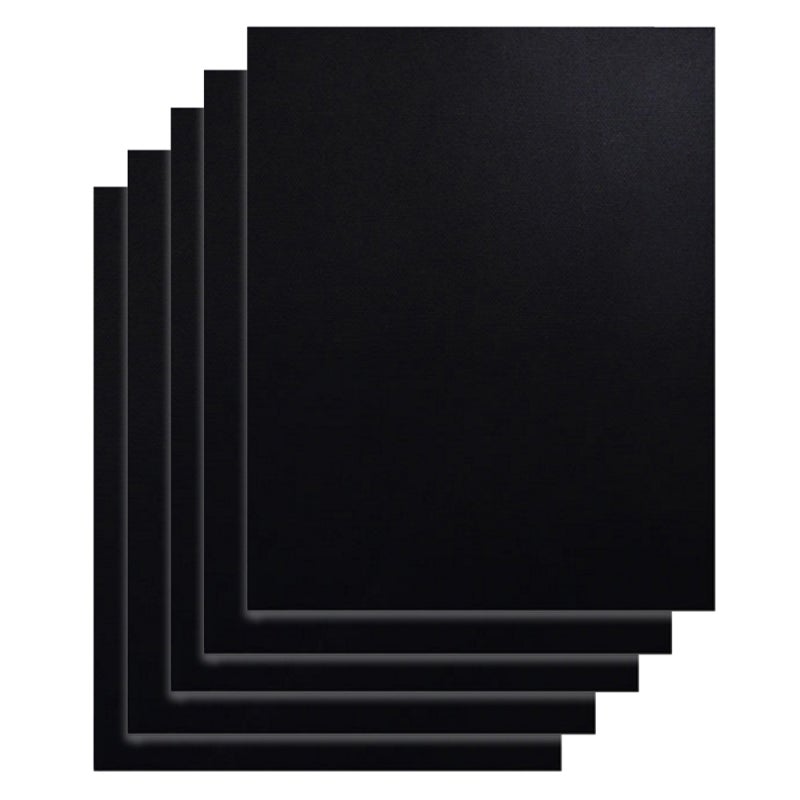 Non-Stick Grill Mat 5 Pcs Black - Heavy Duty PFOA-Free Material High Temperature Resistant up to 500℉ for Outdoor Bbq, Indoor Oven and Stove Top Use - Image 1