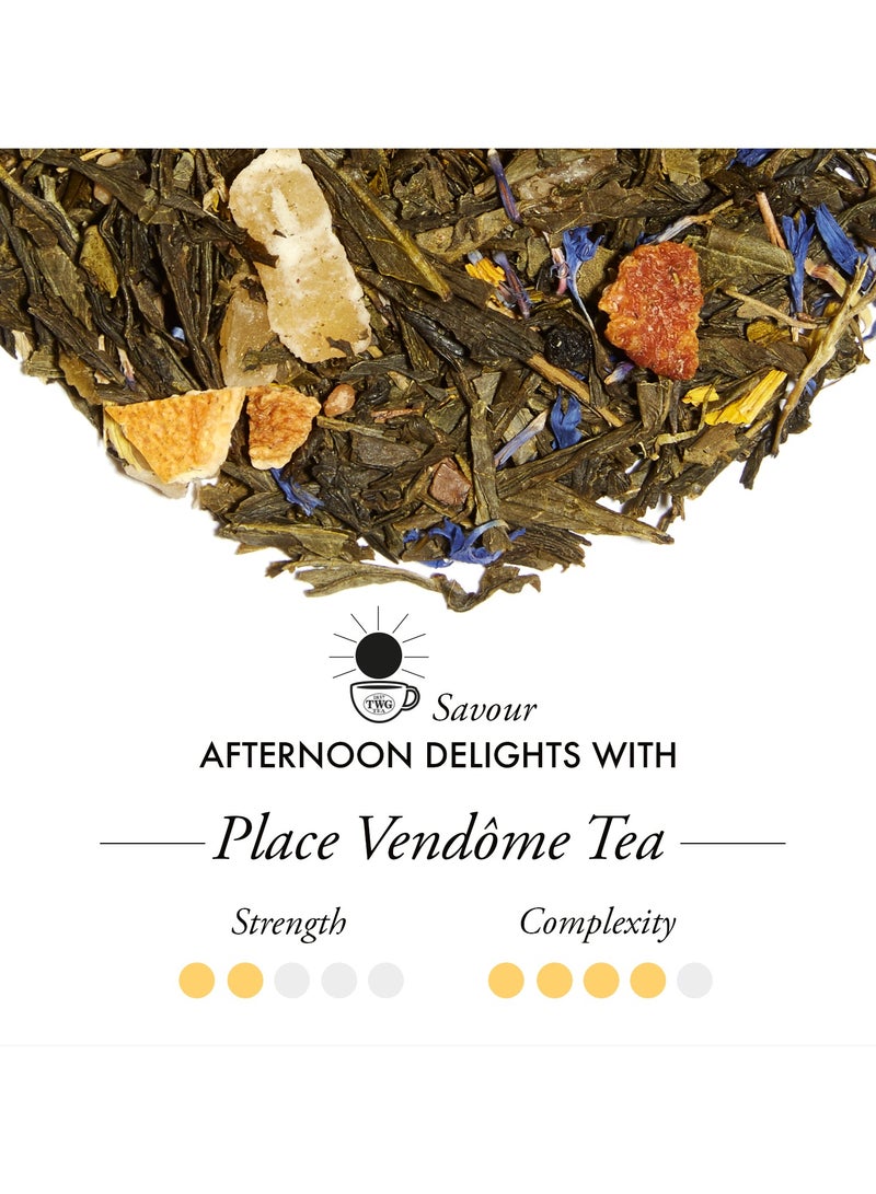 TWG Tea Place Vendome Tea | Loose Leaf Green Tea Blend in Haute Couture Tea Tin Gift, 100g - Image 2