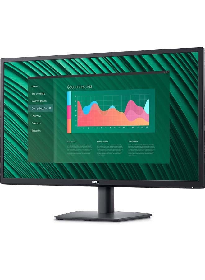 ديل شاشة E2723H مقاس 27 بوصة، بدقة Full HD (1080 بكسل) 1920 × 1080 عند 60 هرتز، معدل تحديث 8 مللي ثانية، نسبة عرض إلى ارتفاع 16:9، 16.7 مليون لون، طلاء شاشة مضاد للتوهج، VGA، DisplayPort 1.2 أسود - Image 3