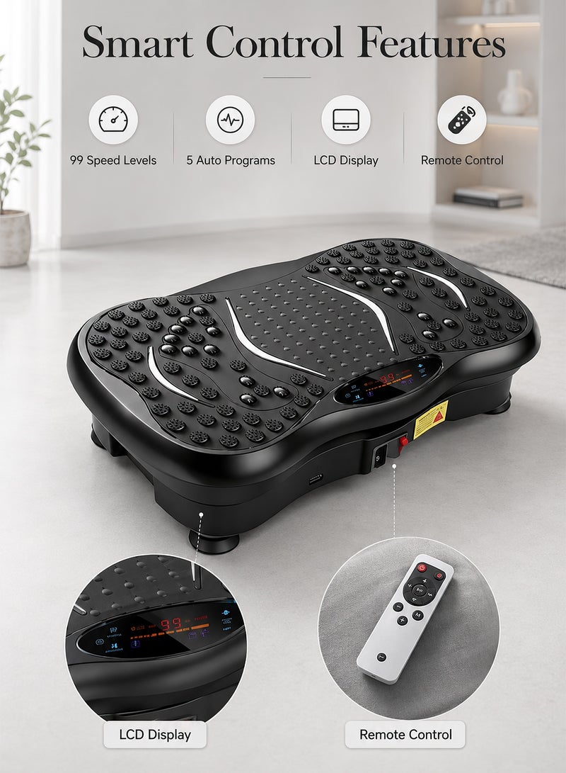 Favarey Vibration Plate Exercise Machine Fat Shake Machine New Home Linear Pulsation for Home Fitness Full Body for Recovery Workout - Image 4