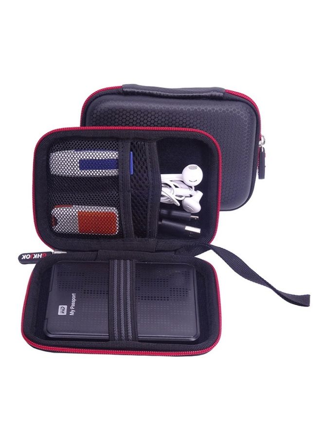 BURAQ EVA Mobile Hard Disk U Disk Storage Protection Bag(Black)  - Image 1