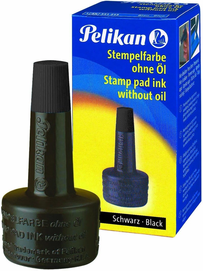 Pelikan Stamp Pad Ink 4K, 30 ml - Black - Image 1