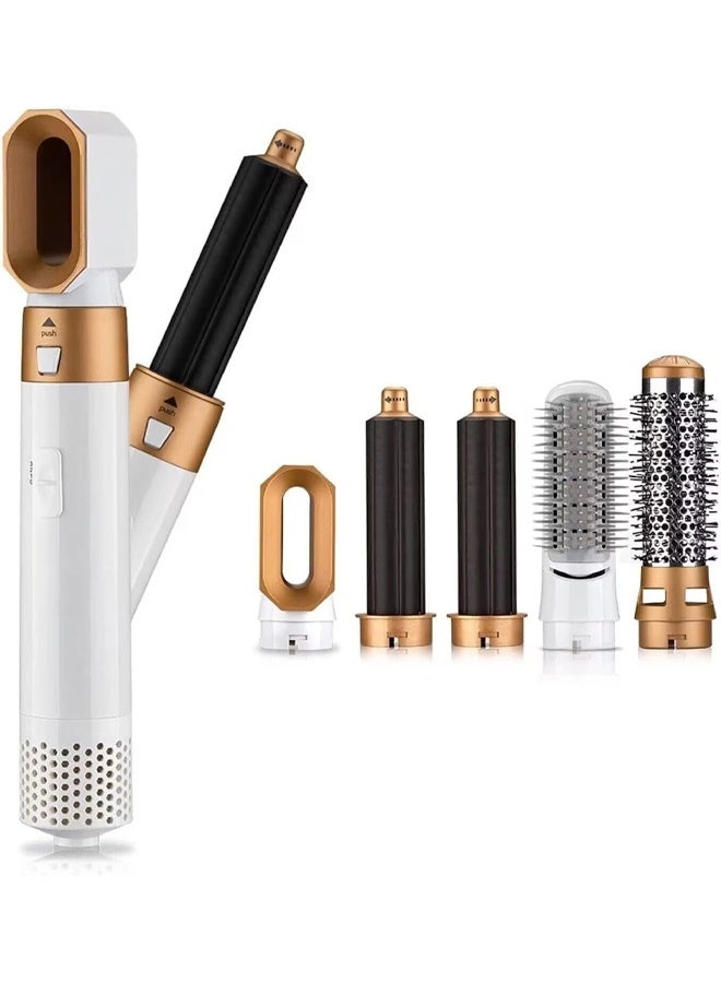 كادي ون كواية و جهاز فرد وتجعيد الشعر اللاسلكية 5 في 1، مجفف شعر احترافي، فرشاة هواء ساخن، استشوار مصفف شعر للنساء مع 3 إعدادات لدرجة الحرارة بقوة 1200 واط - Image 1