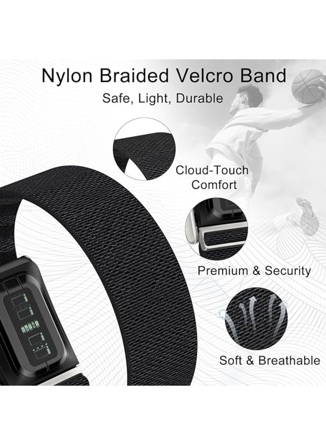 تمبو سوار رياضي من النايلون متوافق مع جهاز هوب 5.0 ون & بيك أنها أحزمة بديلة قابلة للتعديل ومقاومة للماء من النايلون قابلة للتهوية مع موصل على شكل حرف U | غير مخصص للجيل الرابع - Image 2