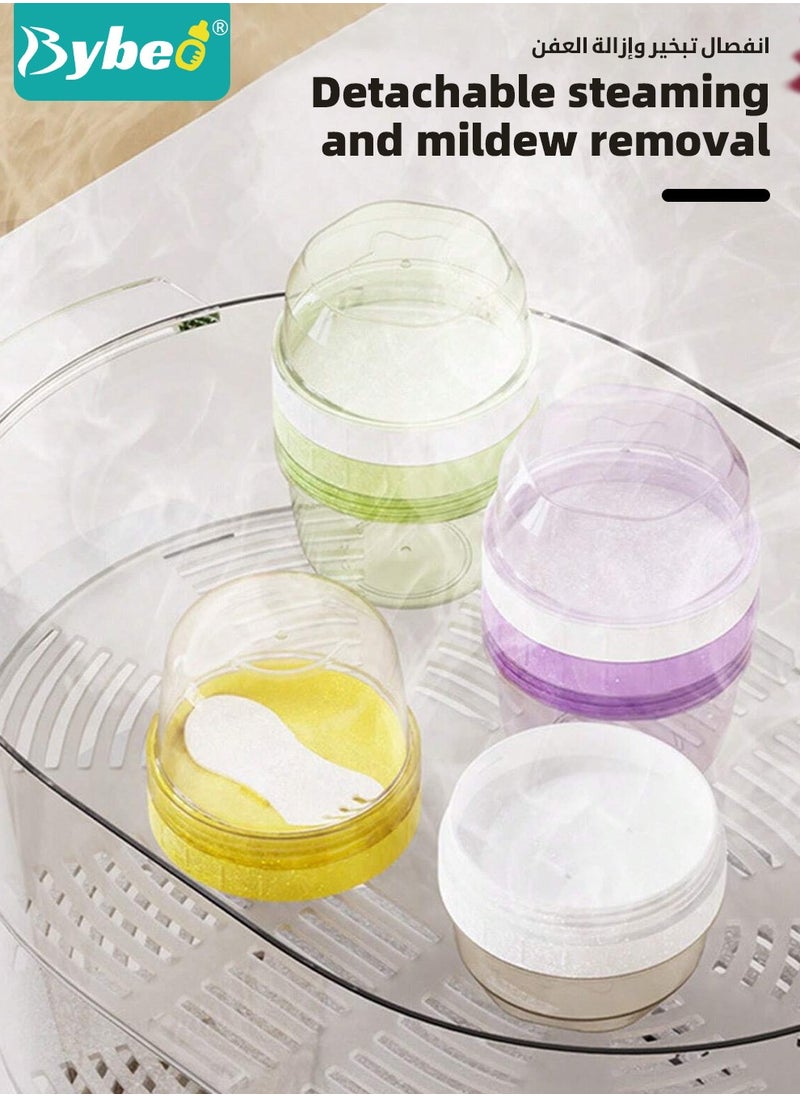 Bybeo - 3 PCS Double-Layer Baby Food Containers, Reusable Infant Food Storage Jars, Small Snack Container, On and Go Cups for Infant & Babies & Students, Microwave & Dishwasher Friendly - Image 1