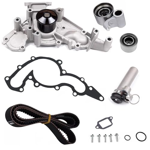 YIDEZU Engine Timing Belt Kit + Water Pump Compatible with Toyota 4Runner Land Cruiser & Lexus GS400 GX470 SC400 4.0L 4.3L 4.7L V8 Engine 1998-2010 TKT021 TCKWP298 - Image 1