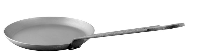 MSTEEL BLACK CARBON NATURAL NONSTICK CREPE PAN WITH IRON HANDLE 94IN SUITABLE FOR ALL COOKING SURFACES