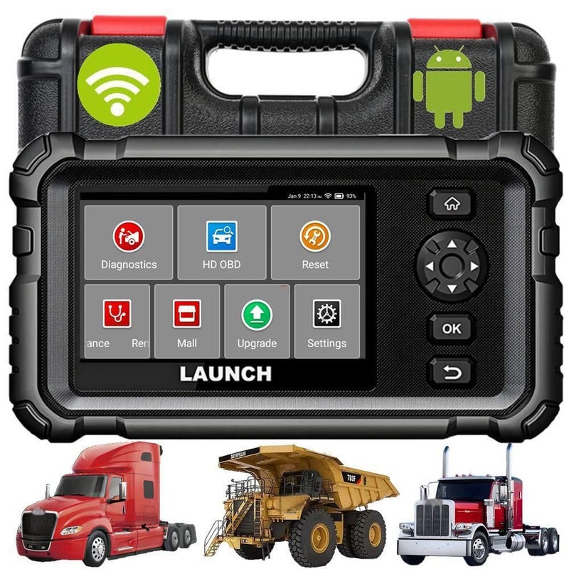 LAUNCH CRP129 HD Heavy Duty Truck Diagnostic Scanner Creader Elite Oil Reset DPF Regen Injector Coding Full System Code Reader Machinery Diesel Vehicle Vessel Scan Tool - Image 2