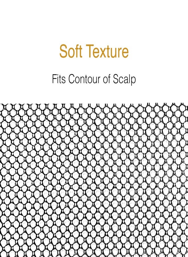 DONNA Deluxe Soft Weaving Net – Small Hole Mesh Hair Net with Triple Helix Structure – 17.5” x 26” – Lightweight, Breathable & Flexible for Sew-in Weaves – Black - Image 4