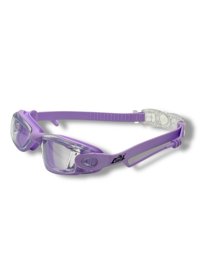 QSHOP ® Swimming Goggles with Back Closure for Expandable Fit + Comfortable Earplugs - Anti-fog and Water-Resistant Swimming Goggles for Kids and Adults for Workouts and Water Trips  - Image 2
