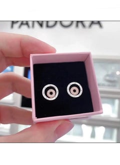 Pandora Signature Women's Fashion Versatile Classic Cubic Zirconia 925 Silver and Copper Silver Alloy Multi Ring Dual Color Earrings Pendant Earring Gift 282314C01 - pzsku/Z09CE29CDF1A558B3E9DAZ/45/_/1740301789/7cb7842b-5c6a-4511-a78f-05b30de7bb02