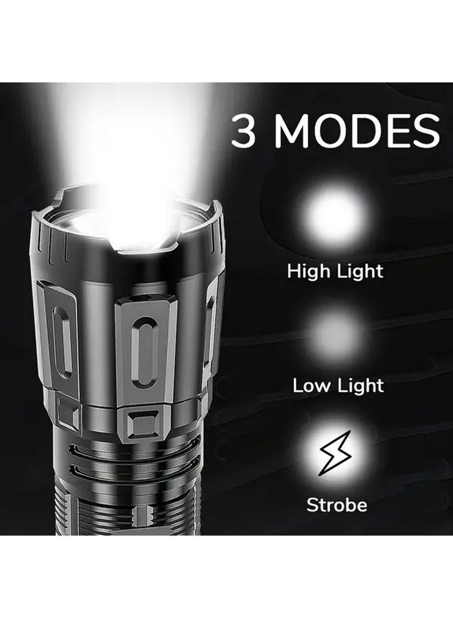 2pcs LED USB Rechargeable Mini Torch Multi Functional Emergency Flashlight 3 Modes - Image 5