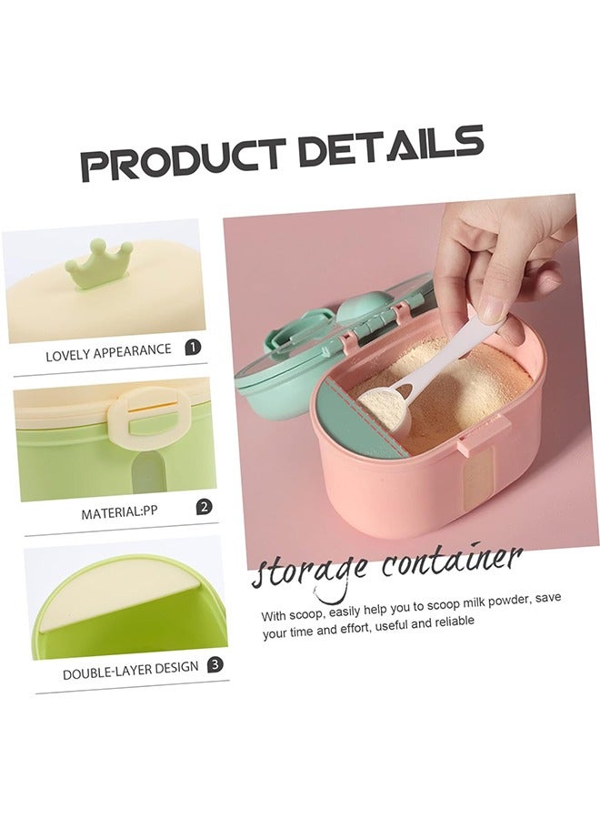 JCB CHIC Baby Milk Powder Formula Dispenser, Stackable Formula Dispenser Container Mixie Bottle for Travel, Large Capacity Formula Holder and Snack Storage, Non-Spill, Powder Leakage Free 360g - Image 4