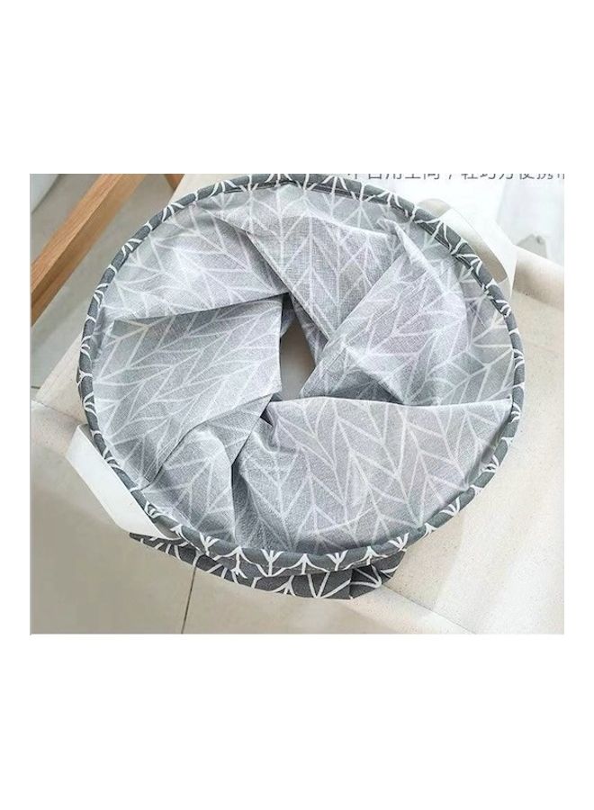 إسكدنيا سلة غسيل ضد الماء رمادي/ أبيض 40x50سم - Image 2