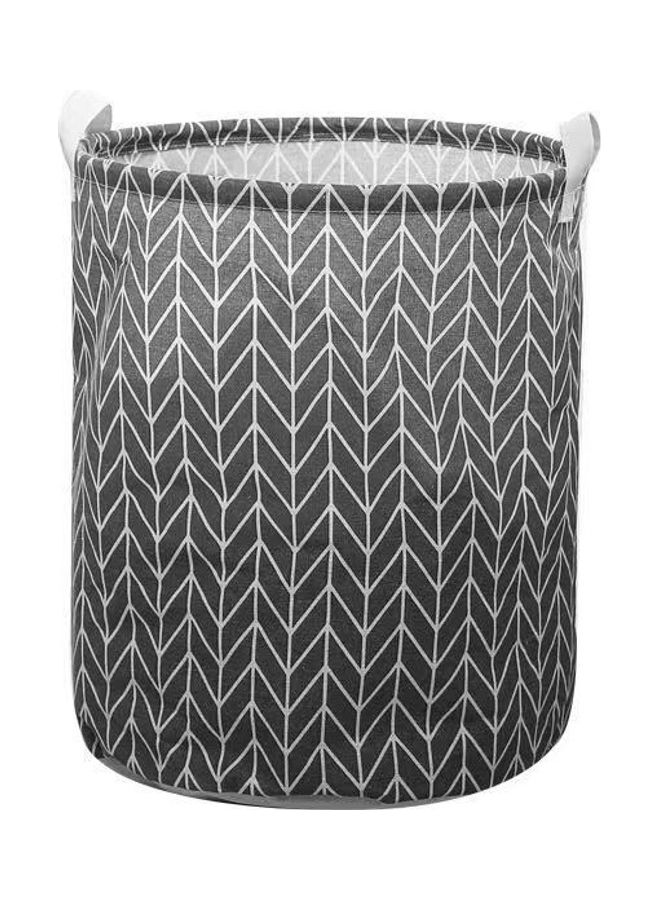 إسكدنيا سلة غسيل ضد الماء رمادي/ أبيض 40x50سم - Image 1