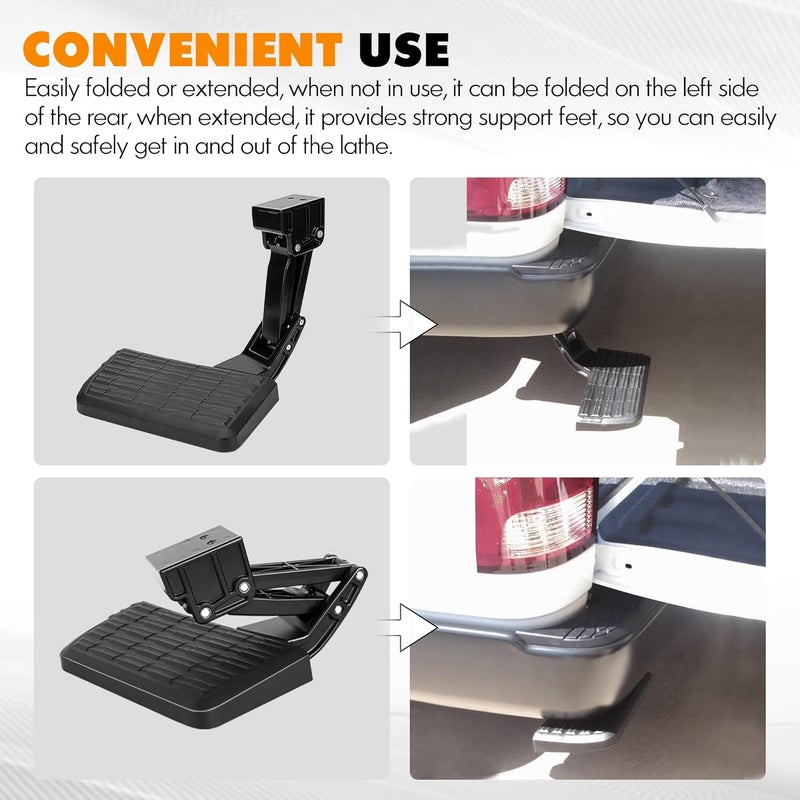 ASOPARTS Rear Bed Step Tailgate Bedstep for Toyota Tacoma 2012-2023 - Image 3