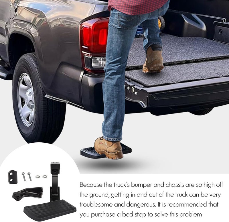ASOPARTS Rear Bed Step Tailgate Bedstep for Toyota Tacoma 2012-2023 - Image 4